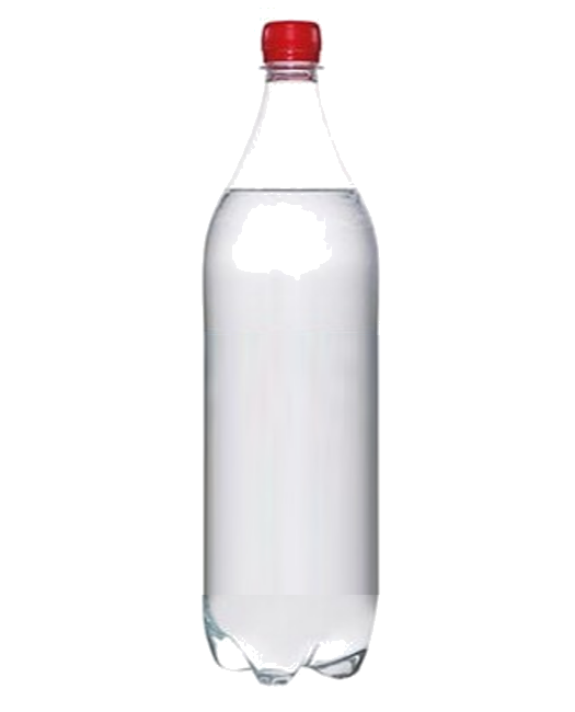 Imagen de una botella de plástico PET