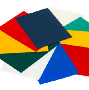 Imagen de láminas de plástico de diferentes colores