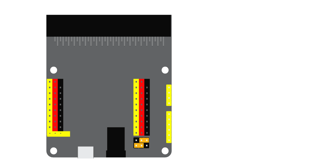 Imagen animada de la placa de expansión de la micro:bit